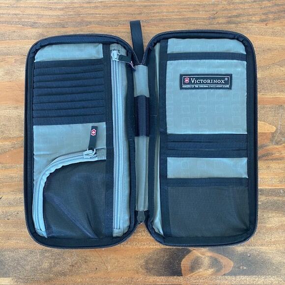 Victorinox by Swiss Army Black Travel Organizer Passport Holder - Picture 4 of 5